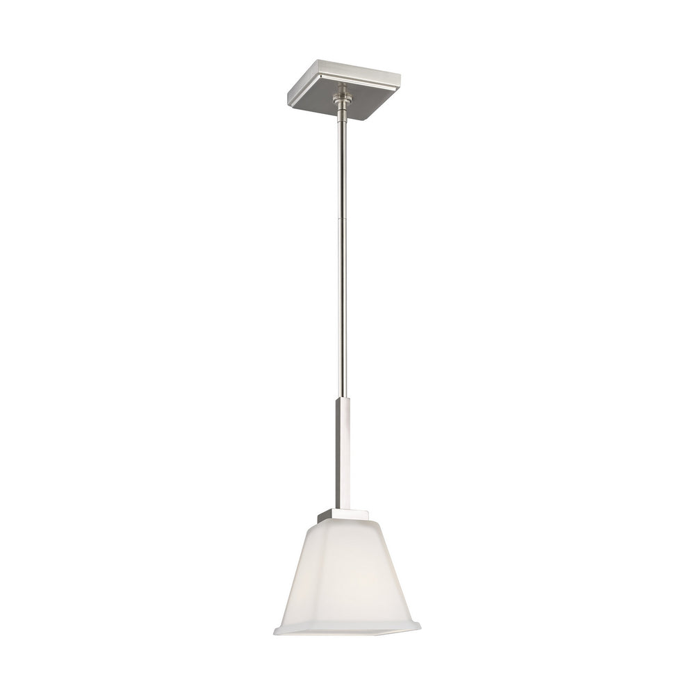 Generation Lighting Canada - One Light Mini-Pendant - Ellis Harper - Brushed Nickel- Union Lighting Luminaires Decor