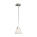 Generation Lighting Canada - One Light Mini-Pendant - Ellis Harper - Brushed Nickel- Union Lighting Luminaires Decor