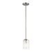 Generation Lighting Canada - One Light Mini-Pendant - Elmwood Park - Brushed Nickel- Union Lighting Luminaires Decor