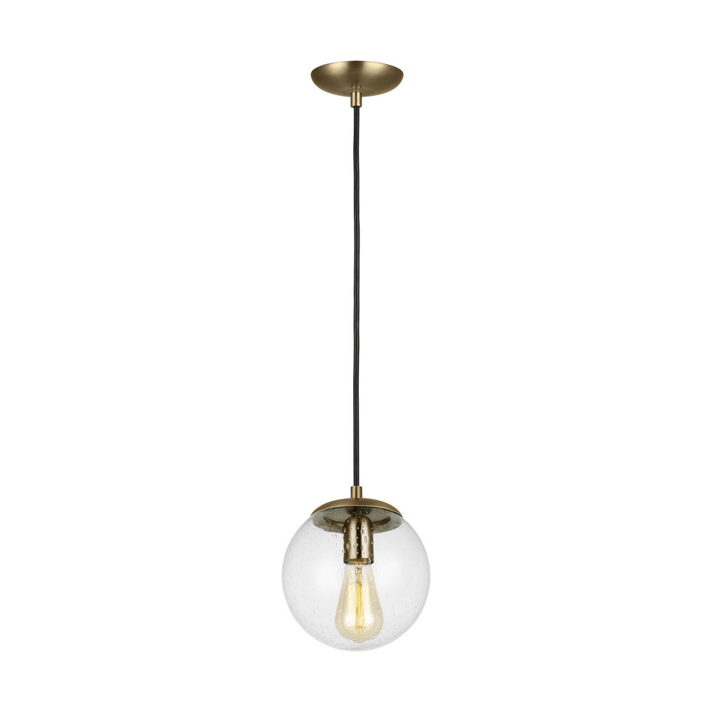 Visual Comfort Studio Canada - One Light Pendant - Leo - Hanging Globe - Satin Brass- Union Lighting Luminaires Decor