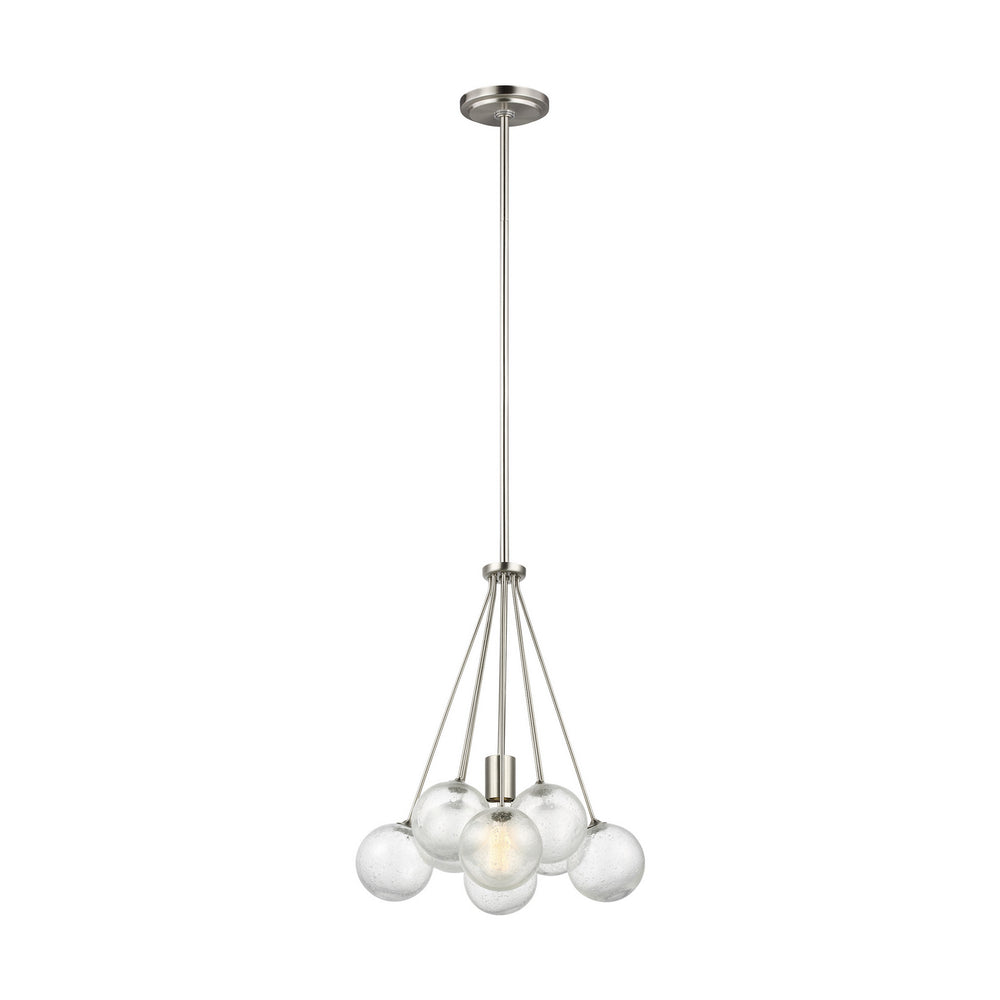 Visual Comfort Studio Canada - One Light Pendant - Bronzeville - Brushed Nickel- Union Lighting Luminaires Decor