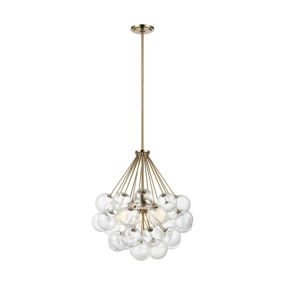 Visual Comfort Studio Canada - Three Light Pendant - Bronzeville - Satin Brass- Union Lighting Luminaires Decor