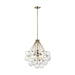 Visual Comfort Studio Canada - Three Light Pendant - Bronzeville - Satin Brass- Union Lighting Luminaires Decor