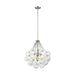 Visual Comfort Studio Canada - Three Light Pendant - Bronzeville - Brushed Nickel- Union Lighting Luminaires Decor