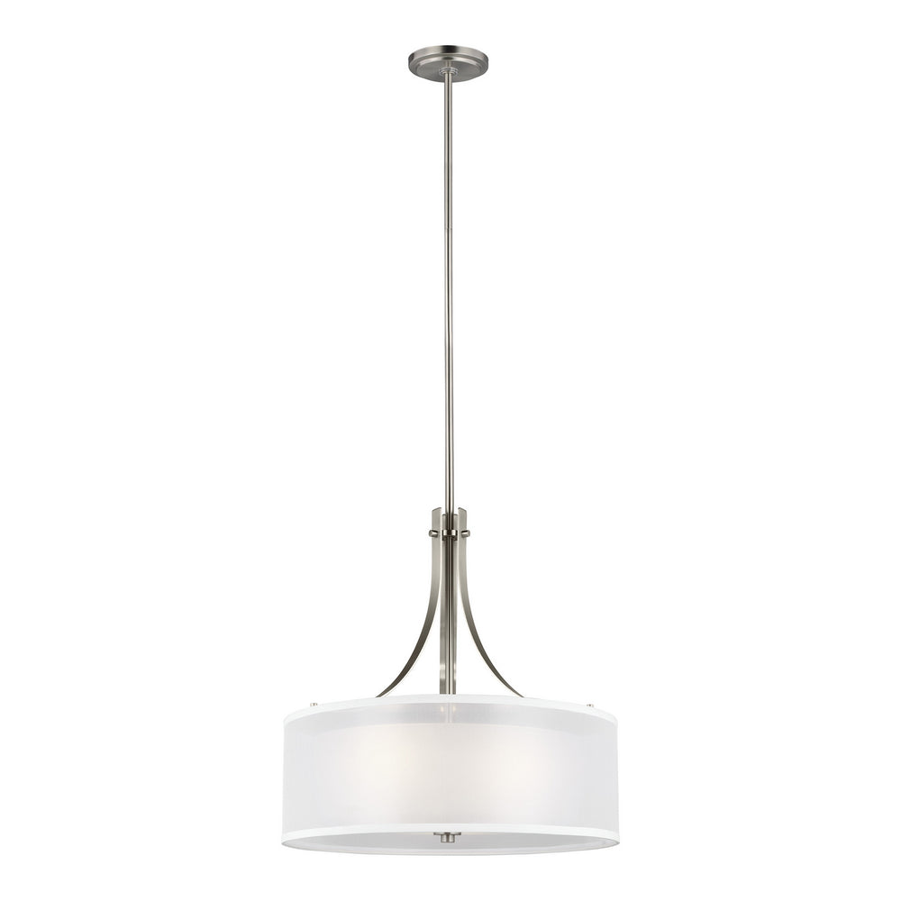 Generation Lighting Canada - Three Light Pendant - Elmwood Park - Brushed Nickel- Union Lighting Luminaires Decor