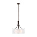 Generation Lighting Canada - Three Light Pendant - Elmwood Park - Bronze- Union Lighting Luminaires Decor