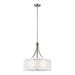 Generation Lighting Canada - Three Light Pendant - Elmwood Park - Brushed Nickel- Union Lighting Luminaires Decor