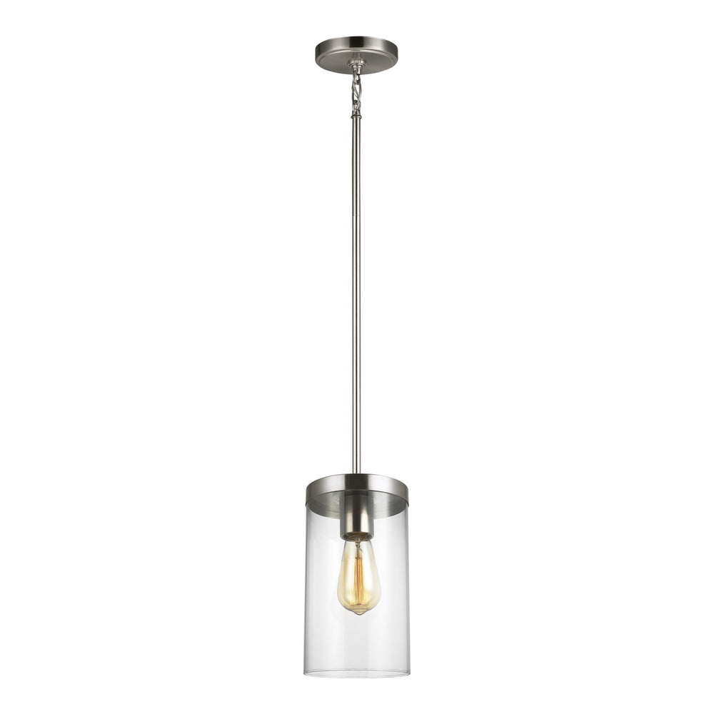 Visual Comfort Studio Canada - One Light Pendant - Zire - Brushed Nickel- Union Lighting Luminaires Decor