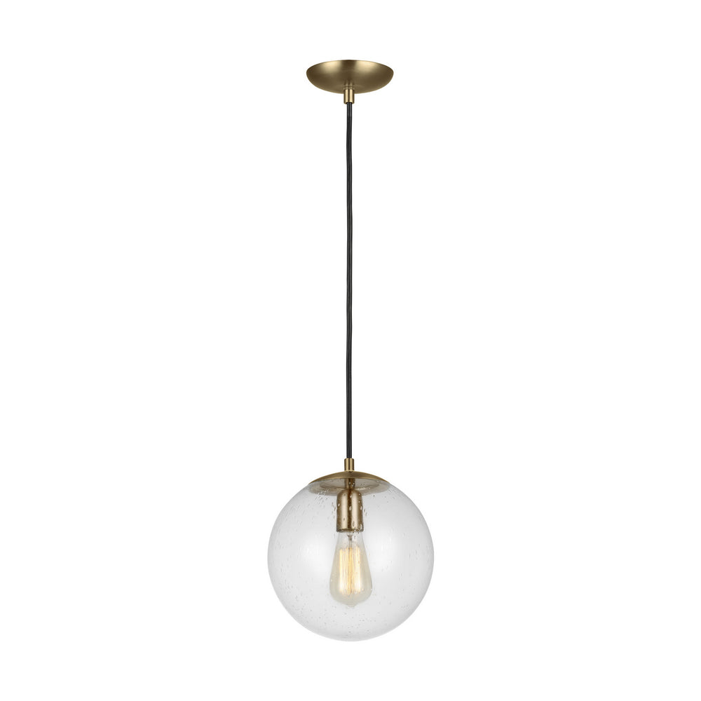Visual Comfort Studio Canada - One Light Pendant - Leo - Hanging Globe - Satin Brass- Union Lighting Luminaires Decor