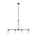 Generation Lighting Canada - Four Light Island Pendant - Elmwood Park - Bronze- Union Lighting Luminaires Decor