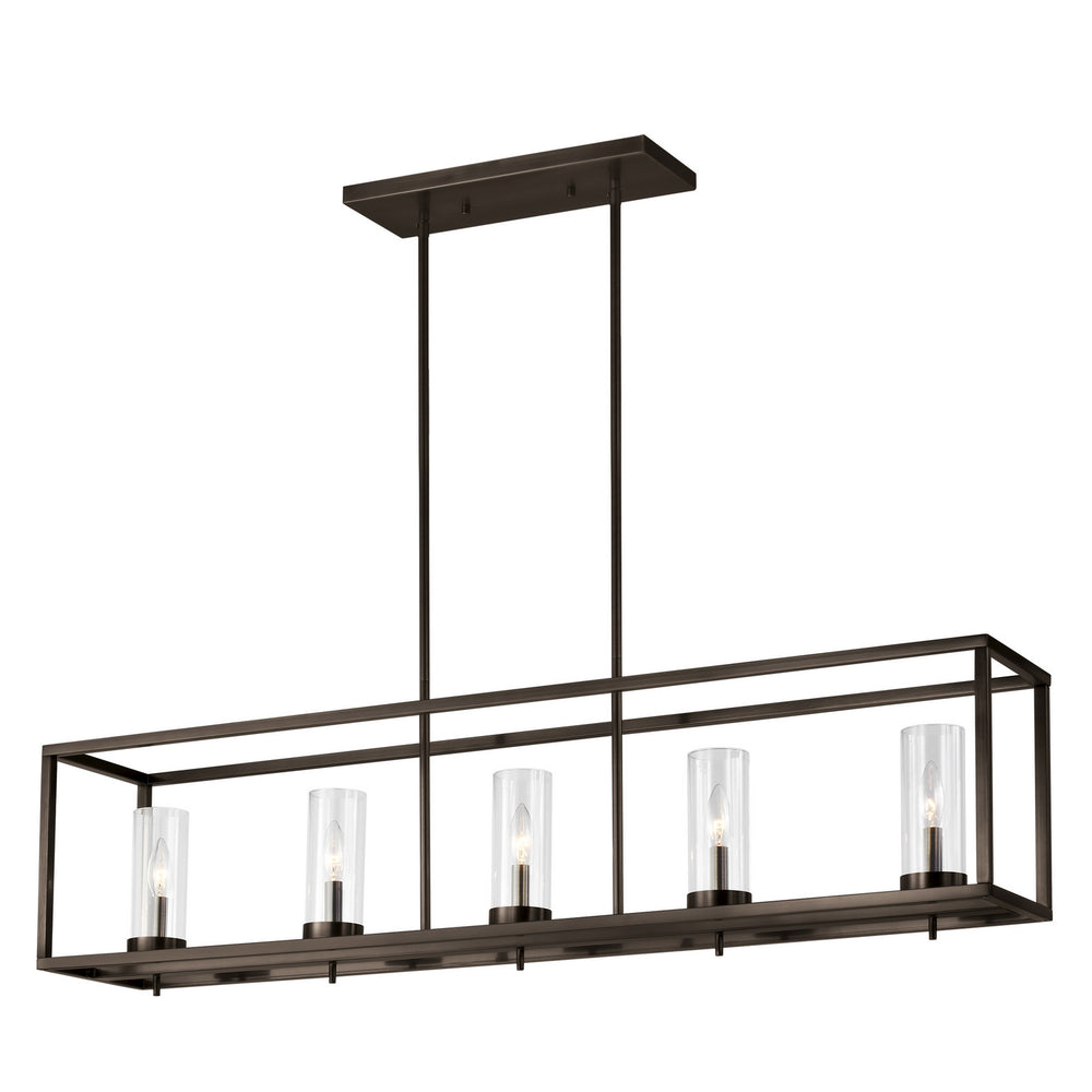 Visual Comfort Studio Canada - Five Light Island Pendant - Zire - Brushed Oil Rubbed Bronze- Union Lighting Luminaires Decor