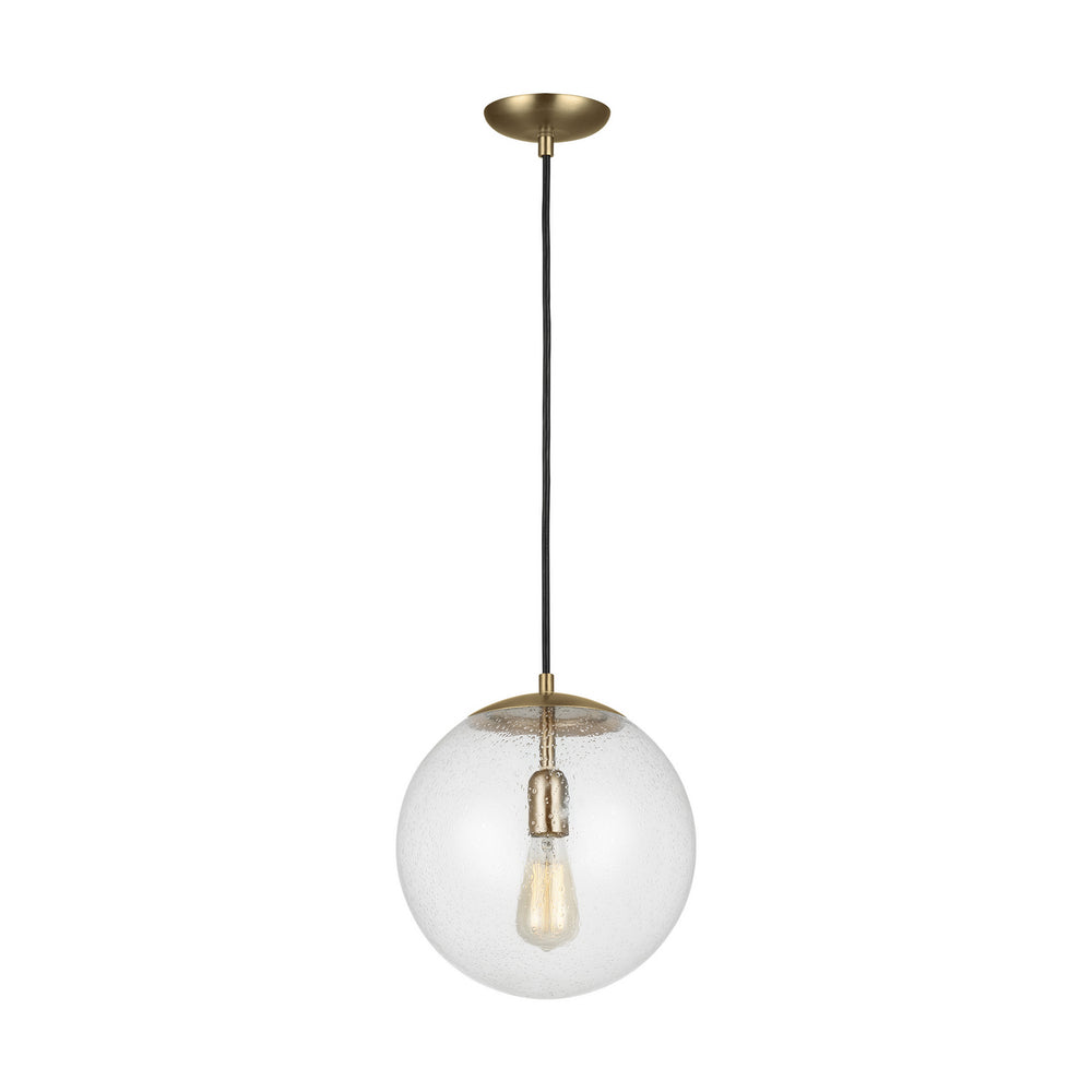 Visual Comfort Studio Canada - One Light Pendant - Leo - Hanging Globe - Satin Brass- Union Lighting Luminaires Decor
