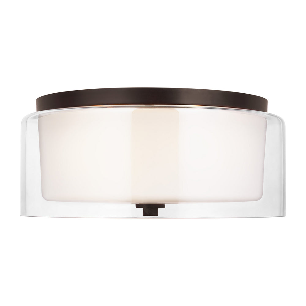 Generation Lighting Canada - Two Light Flush Mount - Elmwood Park - Bronze- Union Lighting Luminaires Decor