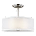 Generation Lighting Canada - Two Light Semi-Flush Mount - Elmwood Park - Brushed Nickel- Union Lighting Luminaires Decor