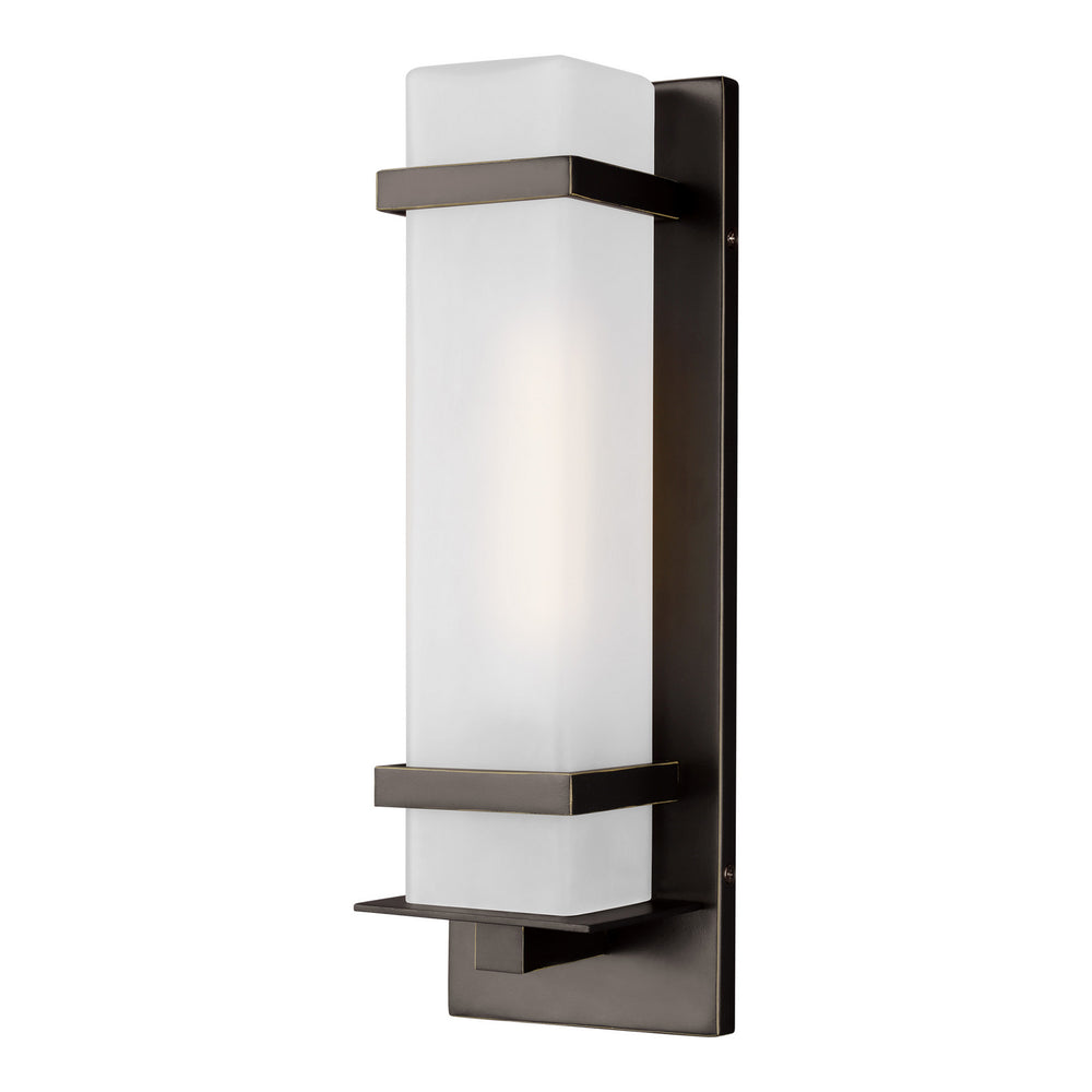Generation Lighting Canada - One Light Outdoor Wall Lantern - Alban - Antique Bronze- Union Lighting Luminaires Decor