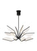 Visual Comfort Modern - LED Chandelier - Belterra - Matte Black- Union Lighting Luminaires Decor