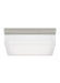 Visual Comfort Modern - LED Flush Mount - Boxie - Satin Nickel- Union Lighting Luminaires Decor
