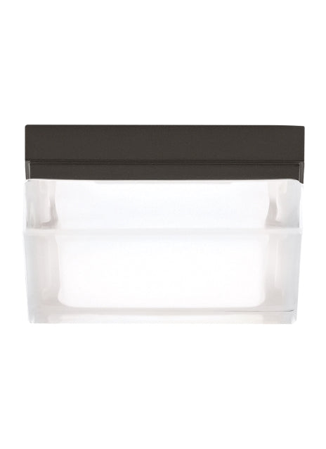 Visual Comfort Modern - LED Flush Mount - Boxie - Antique Bronze- Union Lighting Luminaires Decor