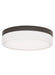 Visual Comfort Modern - LED Flush Mount - Cirque - Antique Bronze- Union Lighting Luminaires Decor