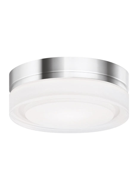 Visual Comfort Modern - LED Flush Mount - Cirque - Chrome- Union Lighting Luminaires Decor