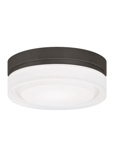 Visual Comfort Modern - LED Flush Mount - Cirque - Antique Bronze- Union Lighting Luminaires Decor