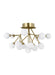 Visual Comfort Modern - LED Flush Mount - Mara - Aged Brass- Union Lighting Luminaires Decor