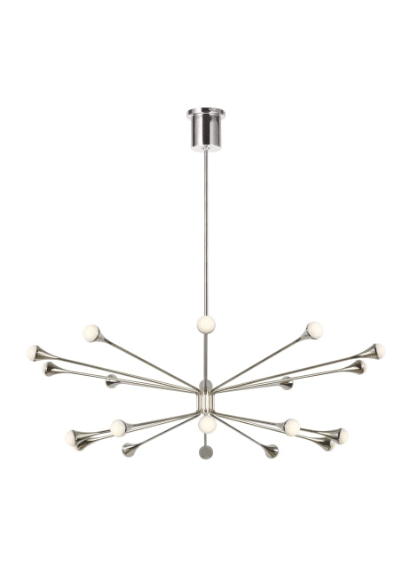 Visual Comfort Modern - LED Chandelier - Lody - Polished Nickel- Union Lighting Luminaires Decor