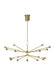 Visual Comfort Modern - LED Chandelier - Lody - Aged Brass- Union Lighting Luminaires Decor