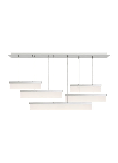 Visual Comfort Modern - LED Suspension - Sweep - Polished Nickel- Union Lighting Luminaires Decor