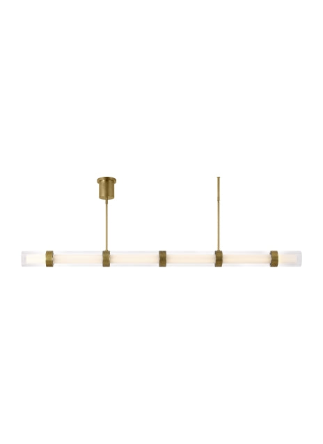 Visual Comfort Modern - LED Suspension - Wit - Aged Brass- Union Lighting Luminaires Decor