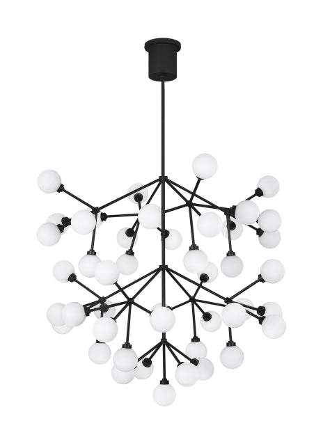 Visual Comfort Modern - LED Chandelier - Mara - Matte Black- Union Lighting Luminaires Decor