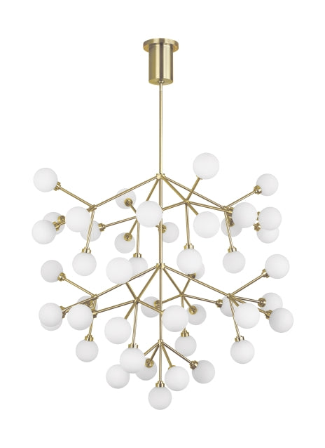 Visual Comfort Modern - LED Chandelier - Mara - Aged Brass- Union Lighting Luminaires Decor