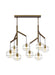 Visual Comfort Modern - LED Chandelier - Sedona - Aged Brass- Union Lighting Luminaires Decor