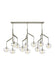 Visual Comfort Modern - LED Chandelier - Sedona - Satin Nickel- Union Lighting Luminaires Decor