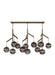 Visual Comfort Modern - LED Chandelier - Sedona - Aged Brass- Union Lighting Luminaires Decor