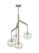 Visual Comfort Modern - Four Light Chandelier - Sedona - Satin Nickel- Union Lighting Luminaires Decor