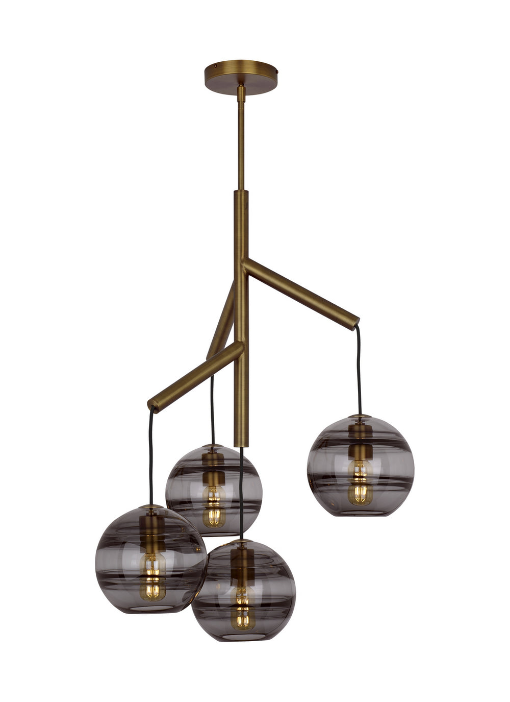 Visual Comfort Modern - LED Chandelier - Sedona - Aged Brass- Union Lighting Luminaires Decor