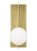 Visual Comfort Modern - LED Wall Sconce - Orbel - Aged Brass- Union Lighting Luminaires Decor