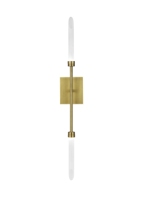 Visual Comfort Modern - LED Wall Sconce - Spur - Aged Brass- Union Lighting Luminaires Decor