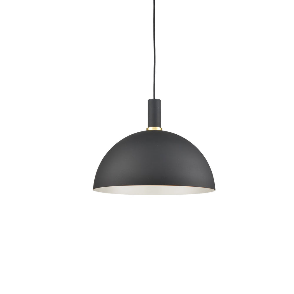 Kuzco Canada - One Light Pendant - Archibald - Black With Gold Detail- Union Lighting Luminaires Decor