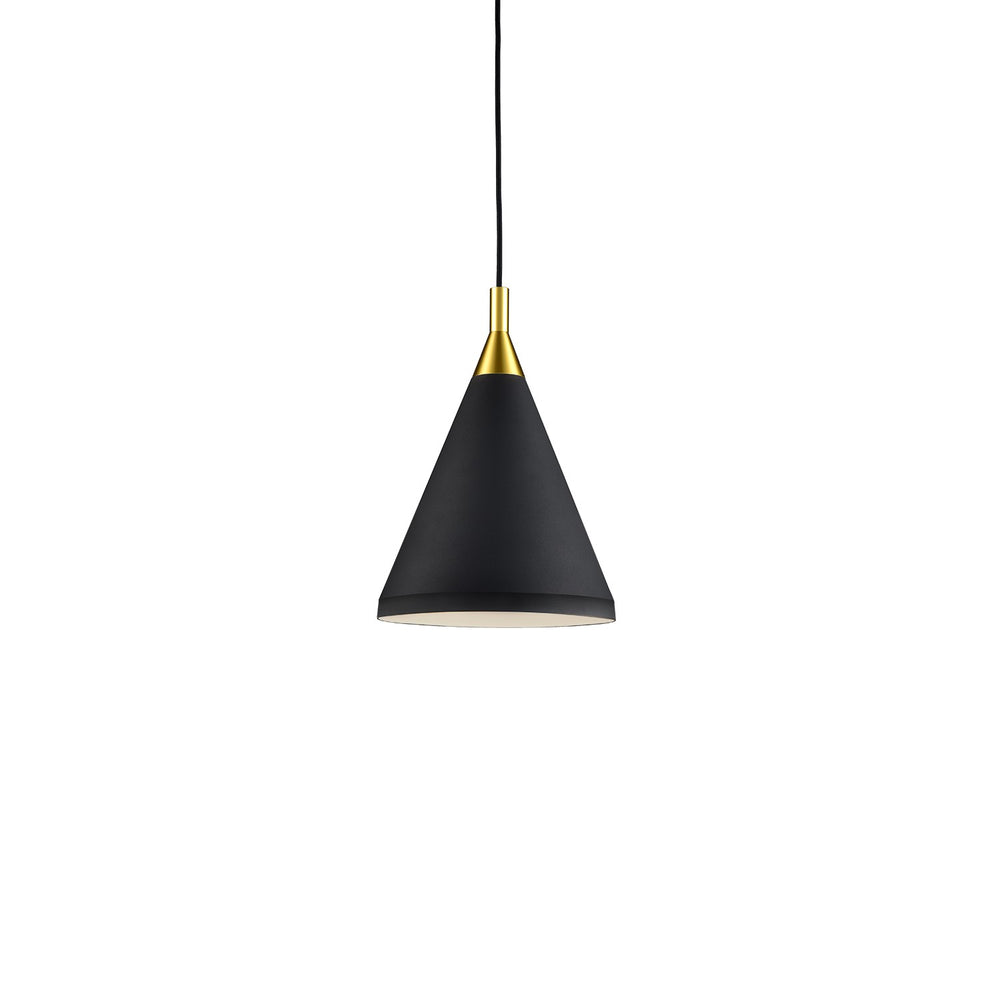 Kuzco Canada - One Light Pendant - Dorothy - Black With Gold Detail- Union Lighting Luminaires Decor