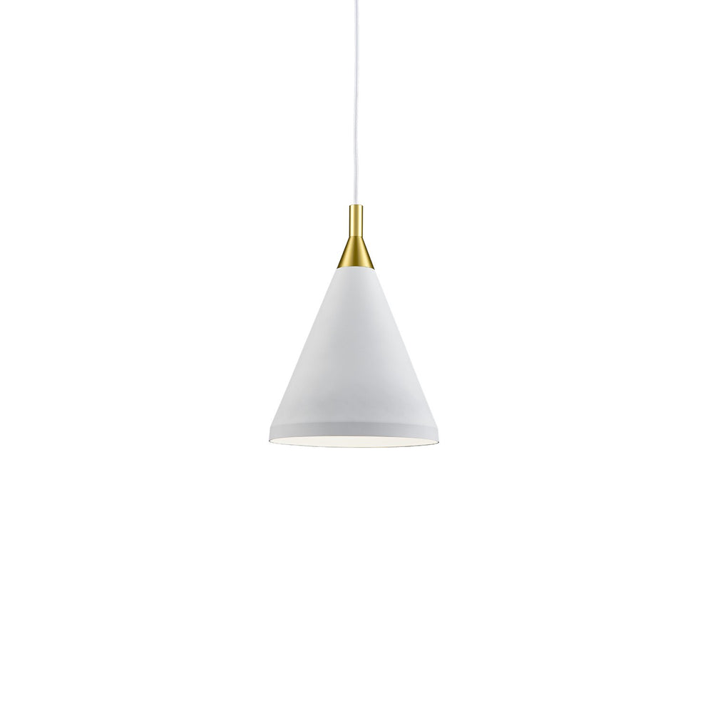 Kuzco Canada - One Light Pendant - Dorothy - White With Gold Detail- Union Lighting Luminaires Decor