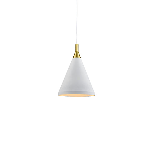 Kuzco Canada - One Light Pendant - Dorothy - White With Gold Detail- Union Lighting Luminaires Decor