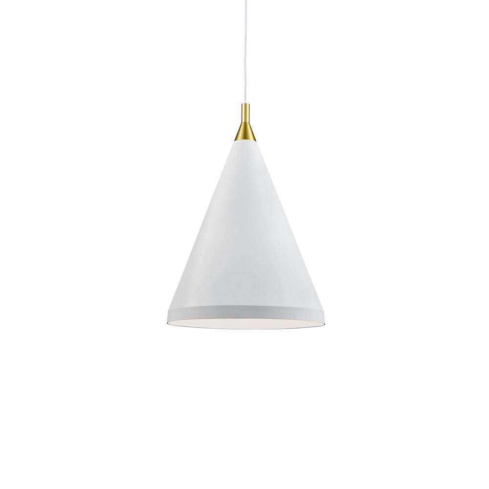 Kuzco Canada - One Light Pendant - Dorothy - White With Gold Detail- Union Lighting Luminaires Decor