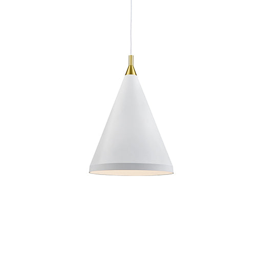 Kuzco Canada - One Light Pendant - Dorothy - White With Gold Detail- Union Lighting Luminaires Decor