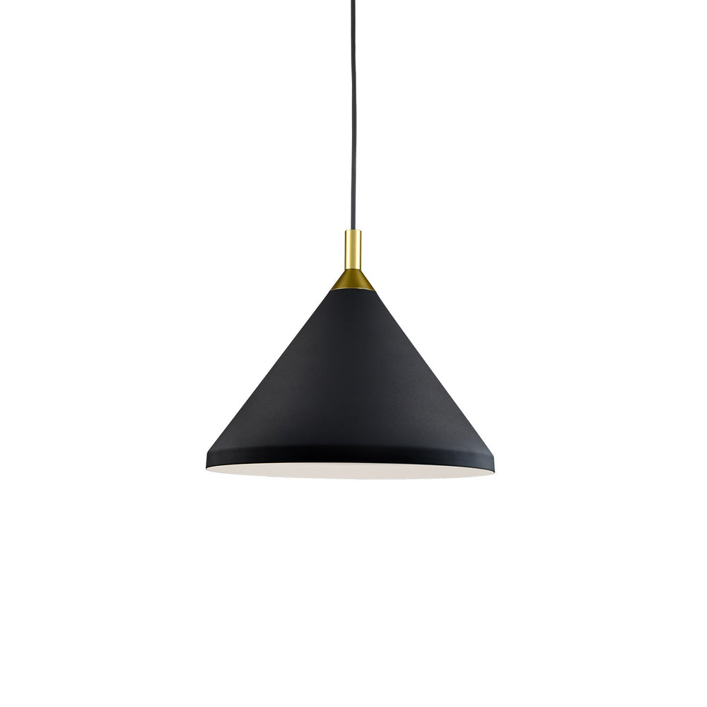 Kuzco Canada - One Light Pendant - Dorothy - Black With Gold Detail- Union Lighting Luminaires Decor