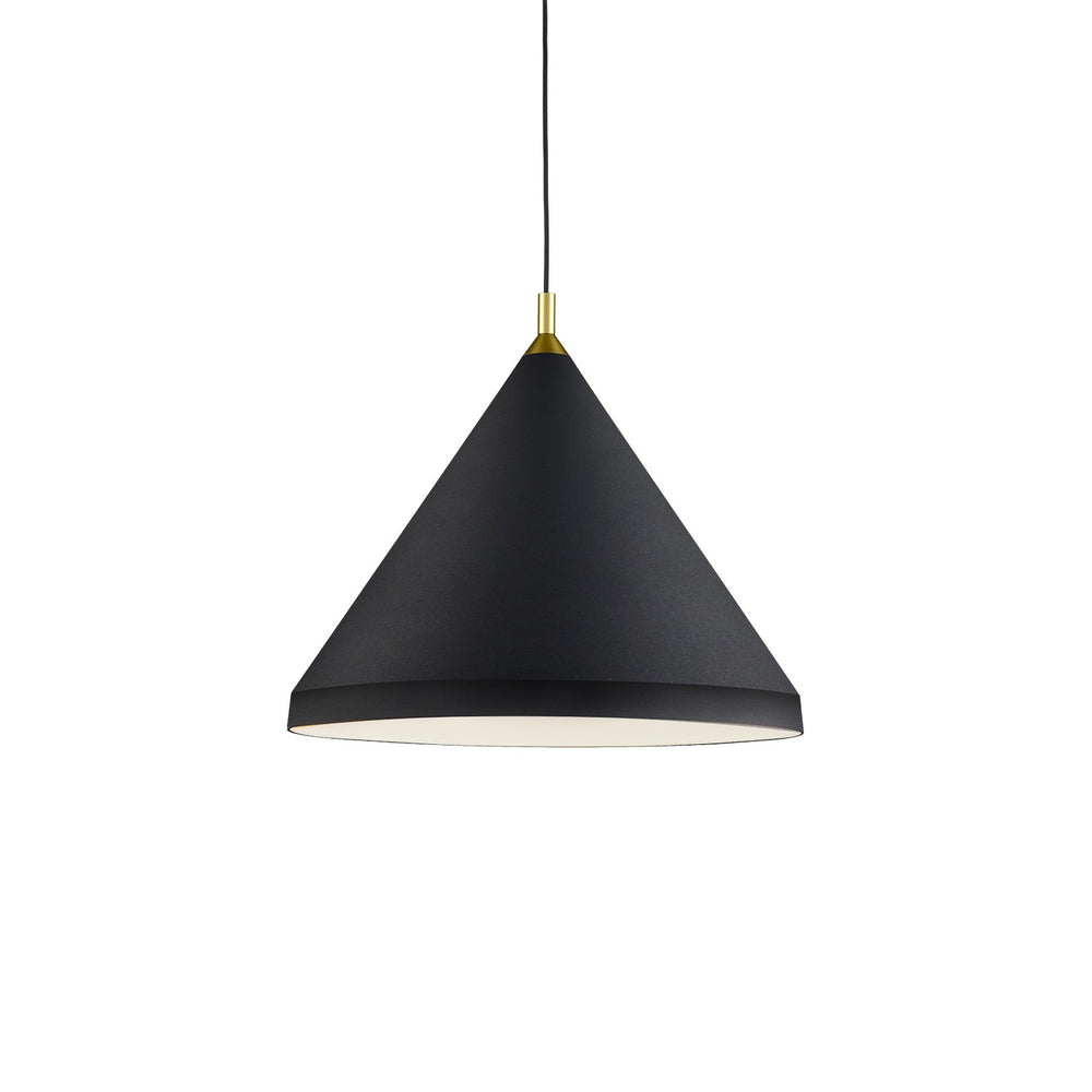 Kuzco Canada - One Light Pendant - Dorothy - Black With Gold Detail- Union Lighting Luminaires Decor