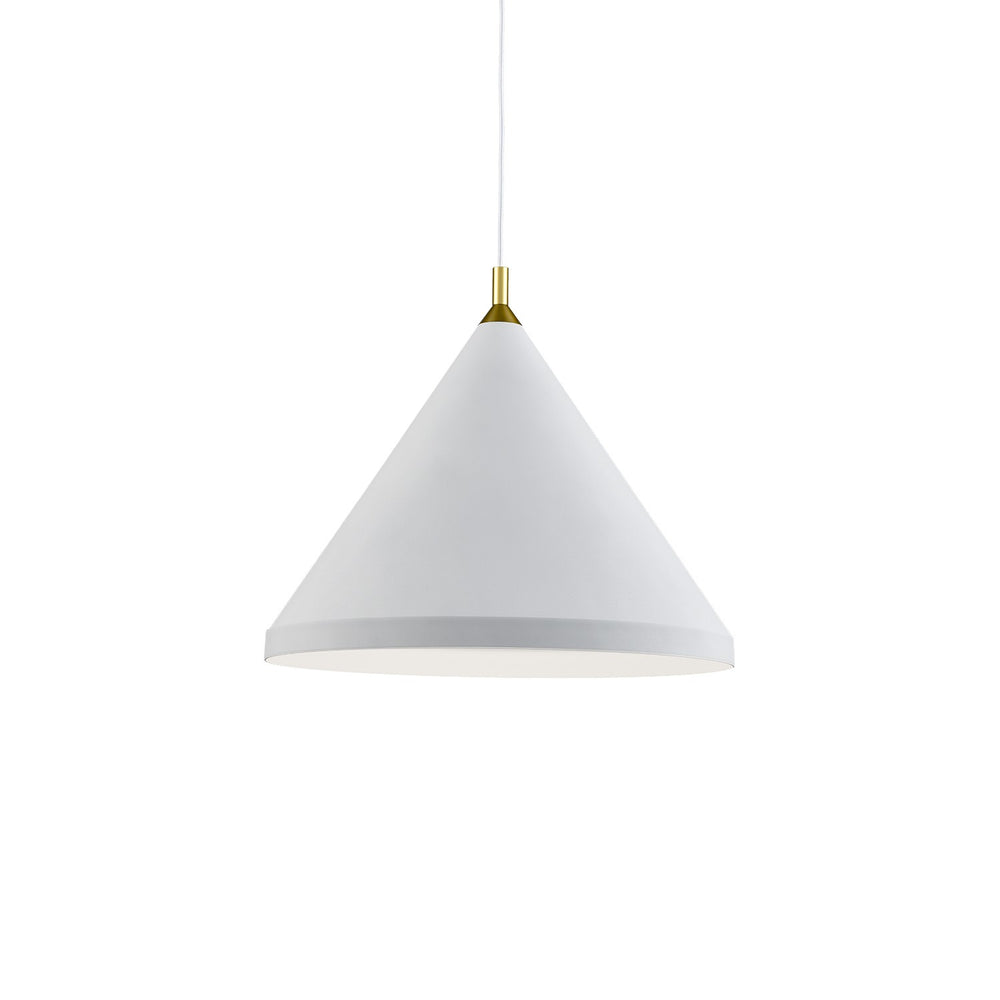 Kuzco Canada - One Light Pendant - Dorothy - White With Gold Detail- Union Lighting Luminaires Decor