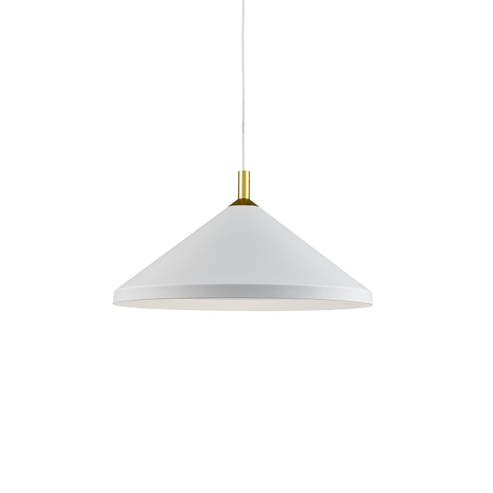Kuzco Canada - One Light Pendant - Dorothy - White With Gold Detail- Union Lighting Luminaires Decor