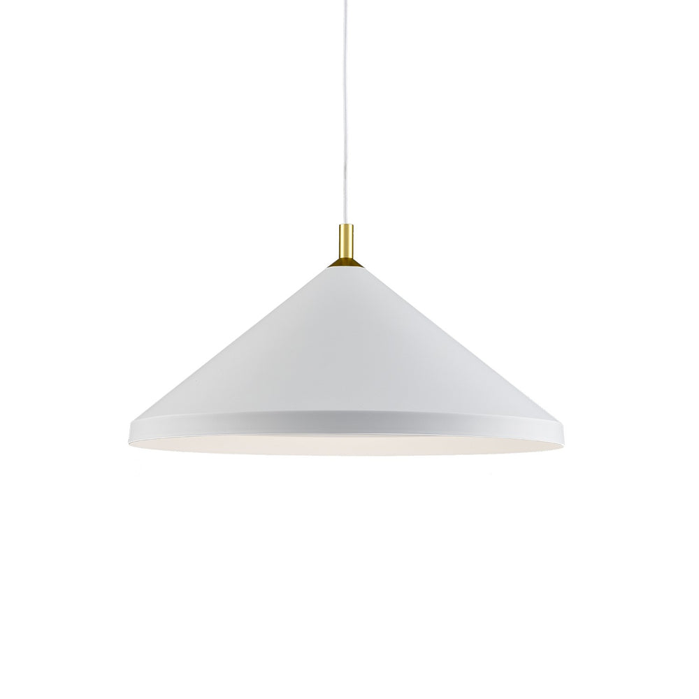 Kuzco Canada - One Light Pendant - Dorothy - White With Gold Detail- Union Lighting Luminaires Decor